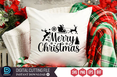 Merry christmas SVG SVG DESIGNISTIC 