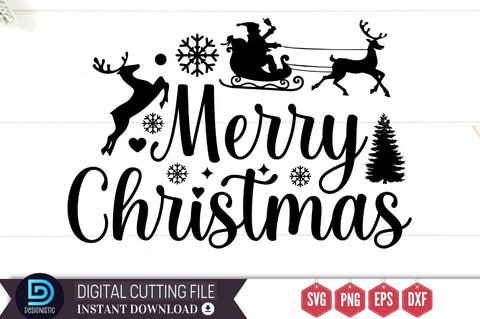 Merry christmas SVG SVG DESIGNISTIC 