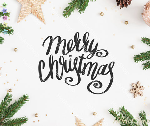 Merry Christmas svg SVG _HelArtShop_ 
