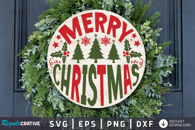 Merry christmas SVG SVG Regulrcrative 