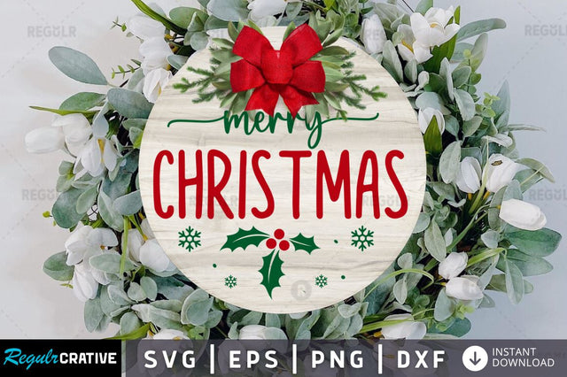Merry christmas SVG SVG Regulrcrative 