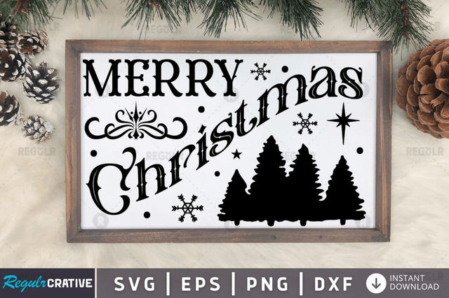 Merry christmas SVG SVG Regulrcrative 