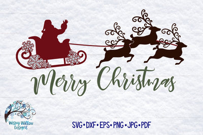 Merry Christmas SVG SVG Wispy Willow Designs 
