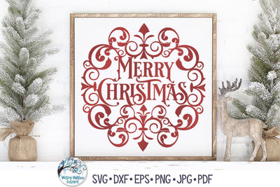 Merry Christmas SVG SVG Wispy Willow Designs 