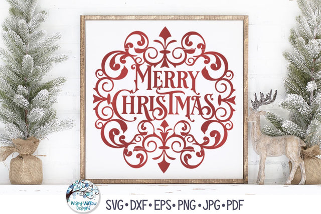 Merry Christmas SVG SVG Wispy Willow Designs 