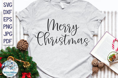 Merry Christmas SVG SVG Wispy Willow Designs 