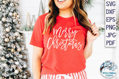 Merry Christmas SVG SVG Wispy Willow Designs 