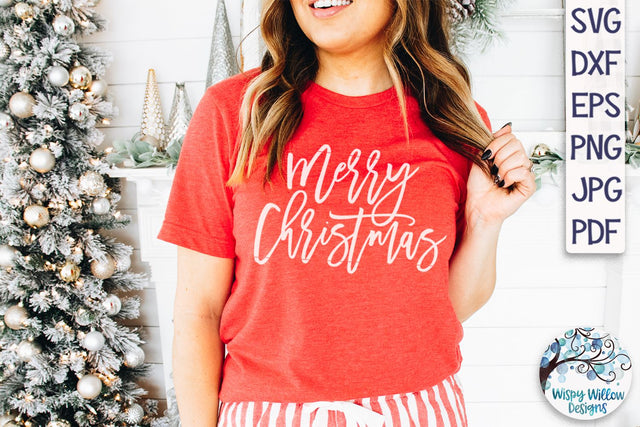 Merry Christmas SVG SVG Wispy Willow Designs 