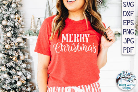 Merry Christmas SVG SVG Wispy Willow Designs 