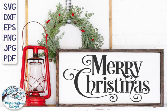 Merry Christmas SVG SVG Wispy Willow Designs 