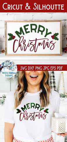 Merry Christmas SVG SVG Wispy Willow Designs 