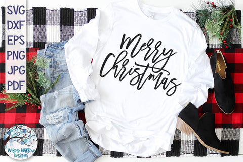Merry Christmas SVG SVG Wispy Willow Designs 