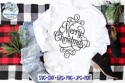 Merry Christmas SVG SVG Wispy Willow Designs 