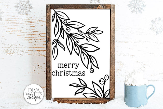 Merry Christmas SVG | Winter Design SVG Diva Watts Designs 