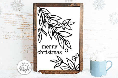 Merry Christmas SVG | Winter Design SVG Diva Watts Designs 