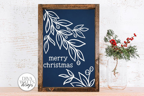 Merry Christmas SVG | Winter Design SVG Diva Watts Designs 