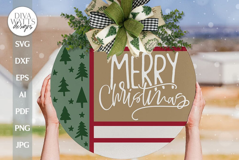 Merry Christmas SVG Winter Door Hanger svg Christmas Door Hanger svg Christmas Welcome svg Christmas SVG Merry Christmas Sign svg Winter svg SVG Diva Watts Designs 