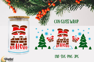Merry Christmas SVG Wrap Design. Christmas Can Glass Quotes. SVG Evgenyia Guschina 