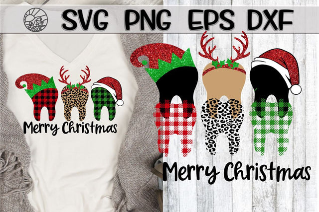 Merry Christmas - Teeth - SVG PNG EPS DXF SVG On the Beach Boutique 