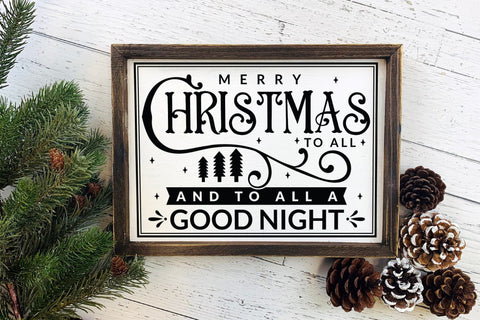 Merry Christmas to All | Farmhouse Christmas SVG SVG CraftLabSVG 