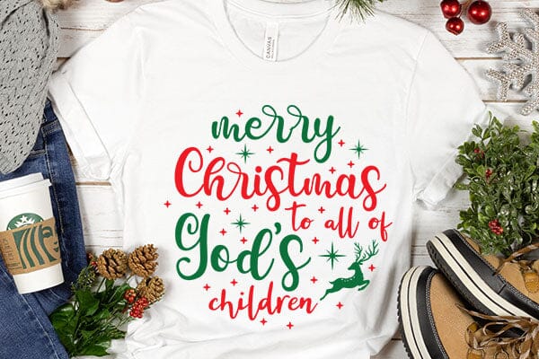 Merry Christmas To All Of Gods Children SVG Angelina750 
