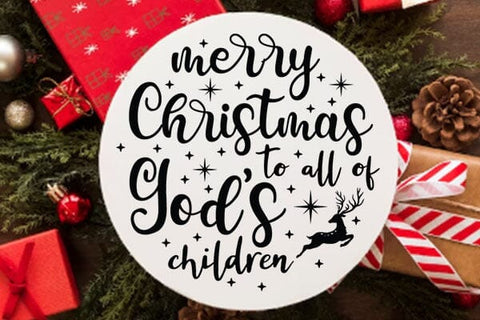 Merry Christmas To All Of Gods Children SVG Angelina750 