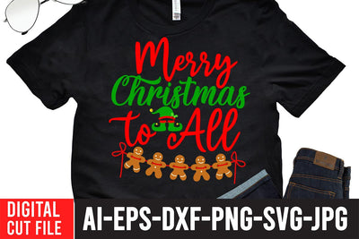 Merry Christmas To All SVG Cut File SVG BlackCatsMedia 