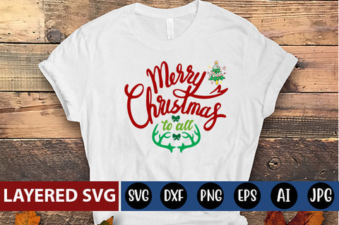 merry Christmas to all SVG cute file SVG Blessedprint 