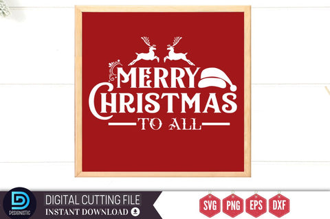 Merry christmas to all SVG SVG DESIGNISTIC 