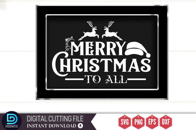Merry christmas to all SVG SVG DESIGNISTIC 