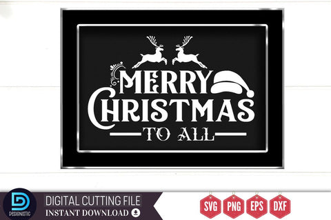Merry christmas to all SVG SVG DESIGNISTIC 