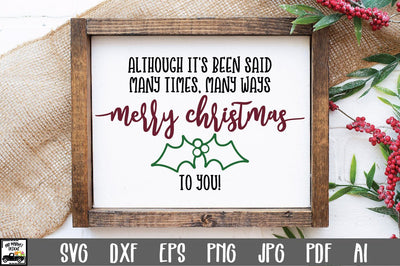 Merry Christmas To You SVG Cut File - Christmas SVG SVG Old Market 