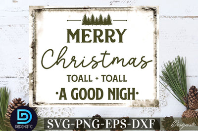 Merry christmas toall + toall a good night SVG SVG DESIGNISTIC 