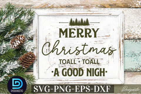 Merry christmas toall + toall a good night SVG SVG DESIGNISTIC 
