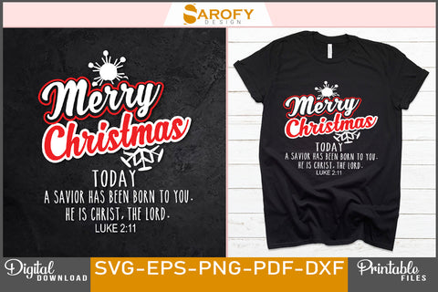 Merry Christmas Today Design SVG cut File SVG Sarofydesign 