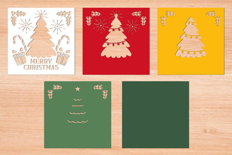 Merry Christmas Tree - 3D Layered Paper Cut SVG 10 SVG Slim Studio 