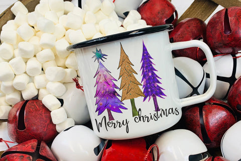 Merry Christmas Tree Sublimation Bundle Sublimation Natasha Prando 