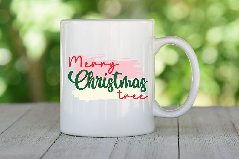 Merry Christmas Tree Sublimation Design Sublimation SVGista 