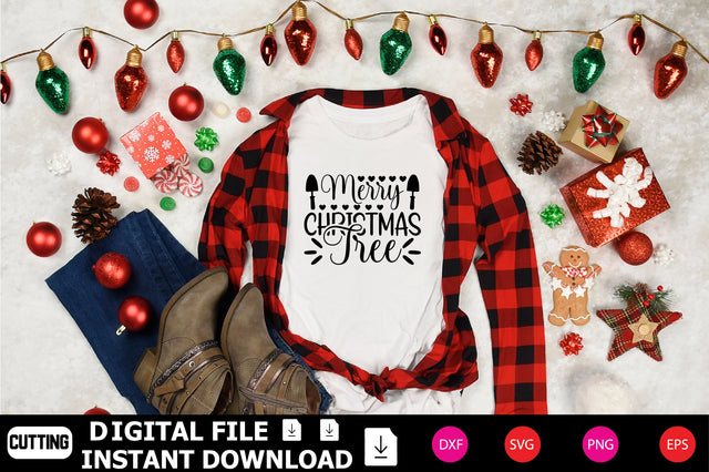 Merry Christmas Tree SVG Shahin alam 