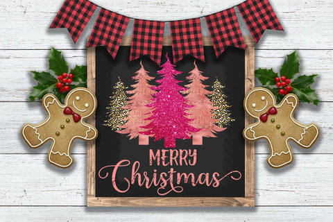 Merry Christmas Trees Sublimation I Holiday Sublimation Idea Sublimation Happy Printables Club 