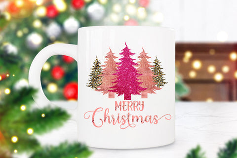 Merry Christmas Trees Sublimation I Holiday Sublimation Idea Sublimation Happy Printables Club 