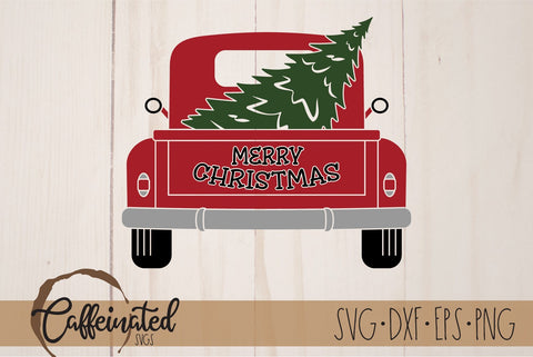 Merry Christmas Truck svg SVG Caffeinated SVGs 