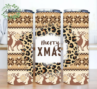 Merry Christmas Tumbler 20 oz, Merry Christmas Tumbler Wrap PNG, Christmas 20 oz Skinny Tumbler Sublimation Design, Instant Digital Download Sublimation AdriOP 