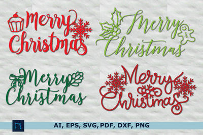 Merry Christmas typography SVG bundle SVG MD JOYNAL ABDIN 