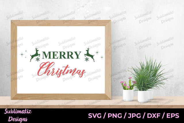 Merry Christmas Vector File Printable, SVG Cut File SVG Sublimatiz Designs 