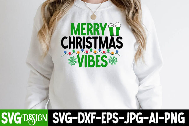 Merry christmas Vibes SVG Cut File SVG BlackCatsMedia 