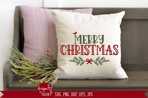 Merry Christmas with Cardinal SVG Designs by Jolein 
