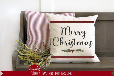 Merry Christmas with Pine Bough SVG Designs by Jolein 