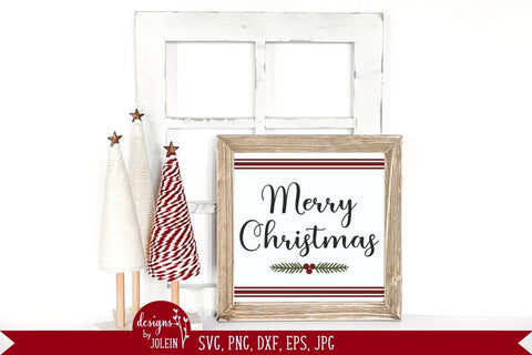 Merry Christmas with Pine Bough SVG Designs by Jolein 