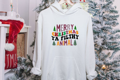 Merry Christmas ya filthy animal Sublimation SVGArt 